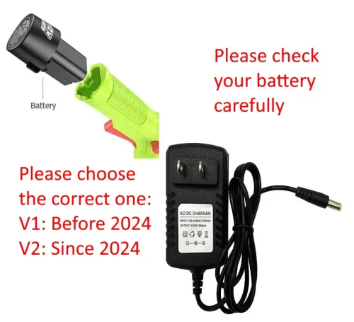 GardenJoy 12V Lithium-ion Rechargeable Battery Pack & Charger for GardenJoy 12V Trimmer, Drill